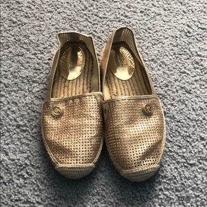 NWOT Michael Kors Gold Espadrilles
